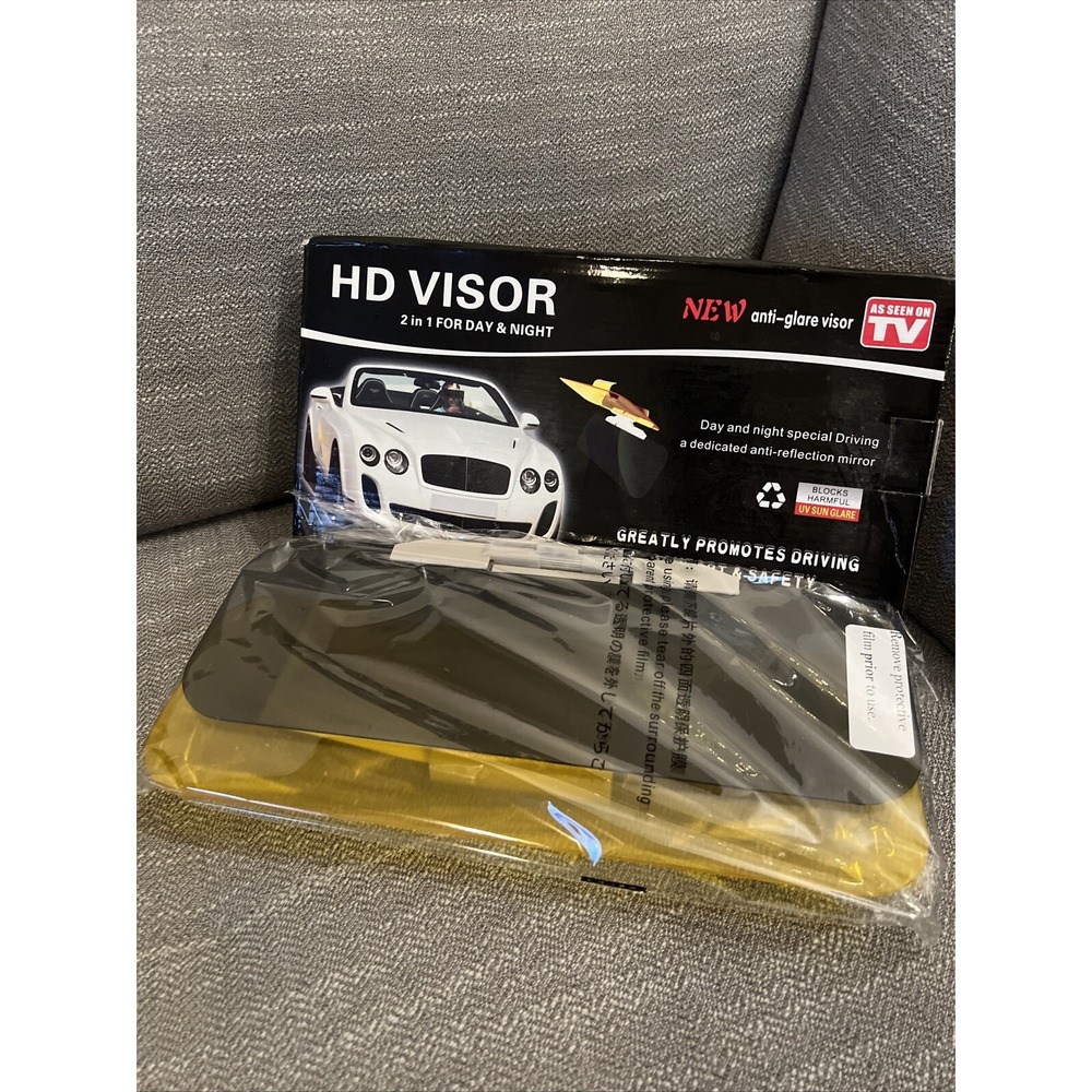 As Seen On TV Car Sun Visor Anti-glare Visor Day Night HD Visor 2 In 1 NEW!